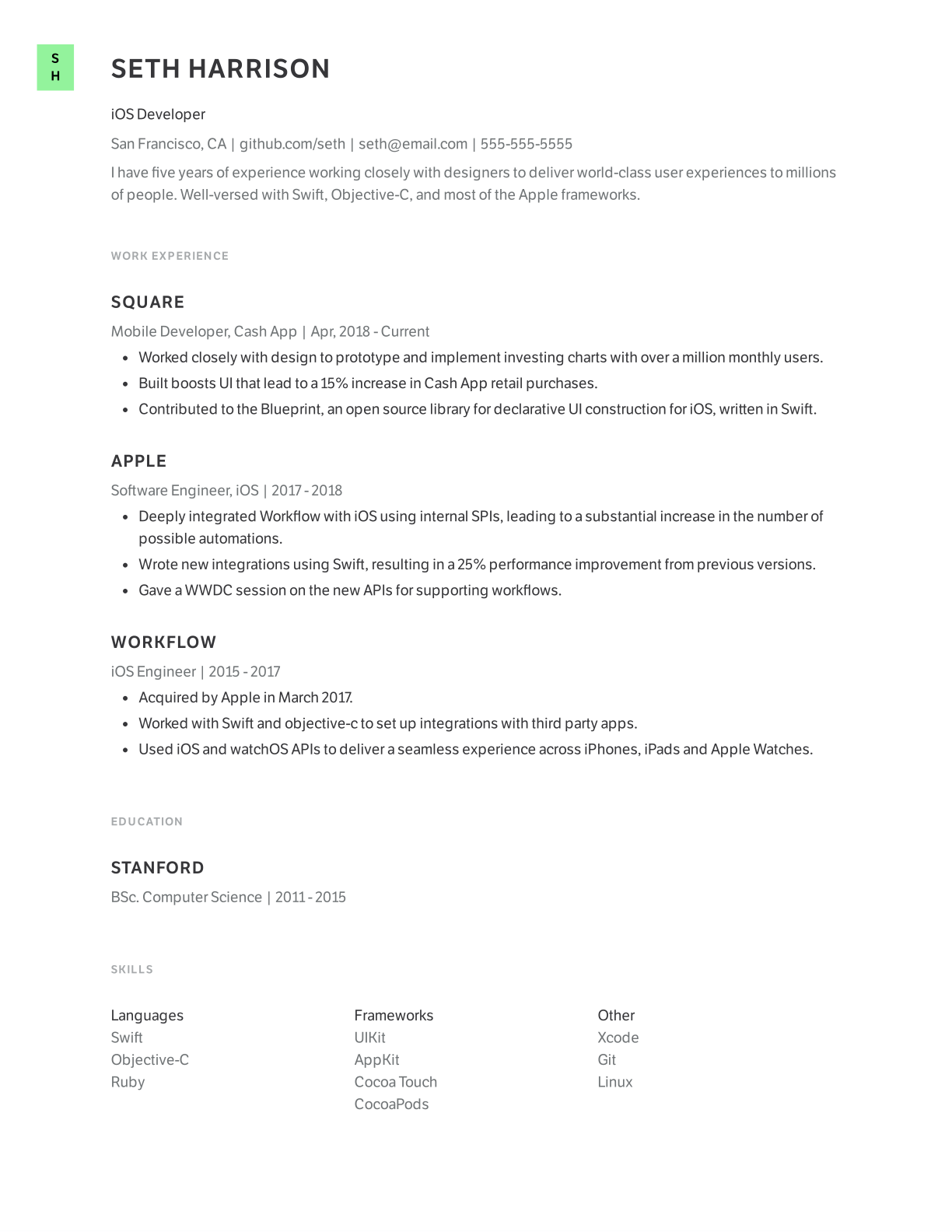 How To Write An Ios Developer Resume (2021 Sample & Tips)