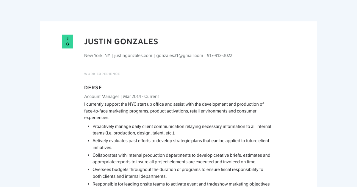 4 Real Account Manager Resume Examples (PDF & Web)