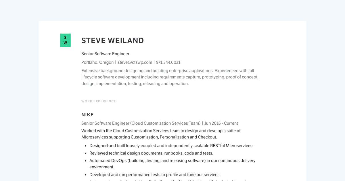 Software Engineer Resume Examples Templates Pdf Downloads